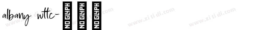 albany wttc字体转换